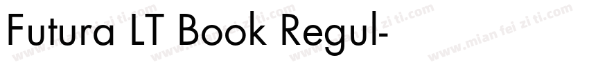 Futura LT Book Regul字体转换